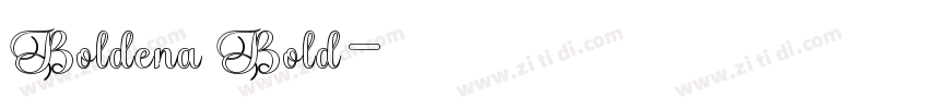 Boldena Bold字体转换